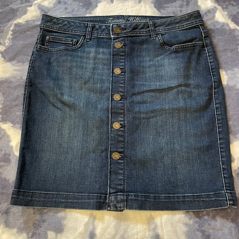 Tommy Hilfiger Button-Front Skirt - Size 10